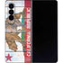 California Flag Light Wood Galaxy Z Fold4 5G Skin